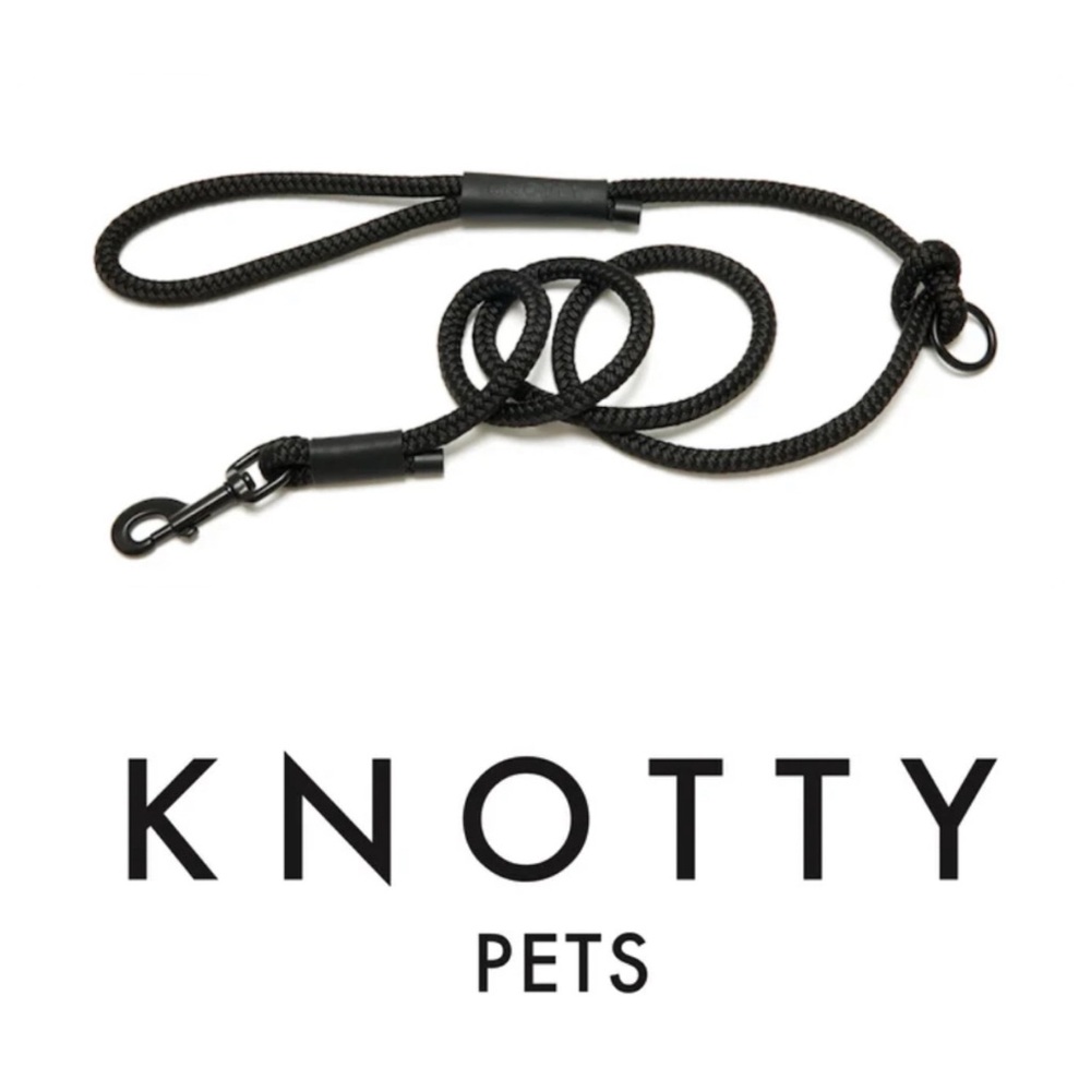 Knotty Pets | 4ft Triple Black Lead